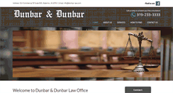 Desktop Screenshot of dunbar-law.com