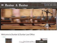Tablet Screenshot of dunbar-law.com
